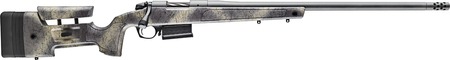 [043125001408] Bergara Rifles B14S3814 B-14 Wilderness HMR 22 Creedmoor 5+1 20" Sniper Gray Cerakote Threaded Barrel, Sniper Gray Cerakote Steel Drilled  &  Tapped Receiver, Wilderness Camo w/Black Webbing Adj Cheek  & 