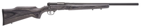 [011356969705] Savage Arms 96970 B.MAG  Full Size 17 WSM 8+1 22" Matte Black Heavy Barrel, Matte Black Drilled  &  Tapped Carbon Steel Receiver, Satin Gray Varmint Beavertail Laminate Stock, Right Hand