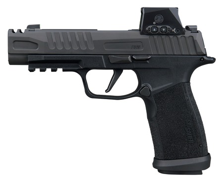 [798681741311] Sig Sauer 365XF9COMPRXSL P365 Fuse COMP 9mm Luger 21+1 3.70" Black Barrel, Black Nitron Stainless Steel Integrated Compensator/Optic Ready/Serrated Slide, Black Stainless Steel Frame w/Beavertail  &  Pi