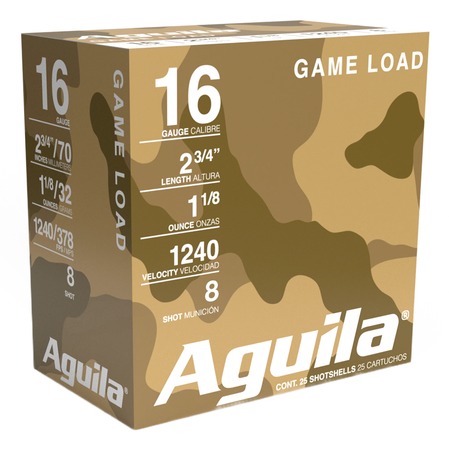 [640420002057] AGUILA 1CHB1608 GAME     16G 2.75 #8  11/8OZ 25/10