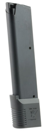 [811826022745] Wilson Combat 4745FS10B 1911  10rd Detachable w/ Wraparound Floor Plate 45 ACP Fits 1911 Government Black Stainless Steel