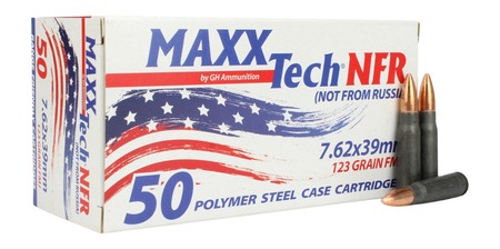 [3877002014215] MAXXTECH PTGS762     762X39 123G FMJ STEEL   20/30
