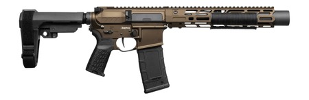 [840442510213] CMMG 30A0ED0-MB Zeroed Banshee Mk4 300 Blackout 30+1 6.50" Black Nitride Threaded Barrel, Midnight Bronze Cerakote Aluminum Receiver w/Picatinny Rail, M-LOK Handguard, Black Polymer CMMG RipBrace, CMM