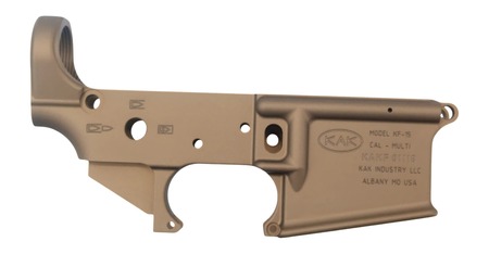 [811163036870] KAK MO-801-0604-001F KF-15 FORGED AR15 LOWER FDE