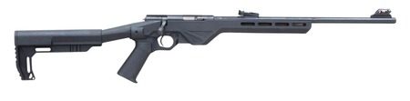[682146889567] Citadel CIT22LRBLTBNT Trakr  22 LR 5+1 18" Matte Black Chrome Barrel  &  Drilled  &  Tapped Receiver, Black Tactical Synthetic Stock, Black Polymer Grip