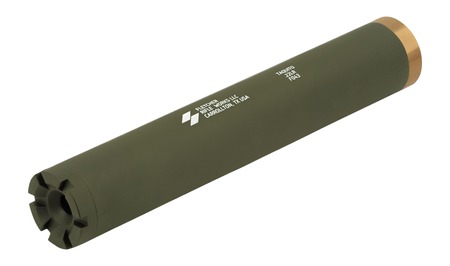 [850044307708] Fletcher Rifle Works TAQUITOODG Taquito 22LR 1" OD Green Stainless Steel/Aluminum 1/2"x28