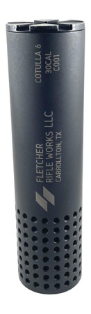 [850044307722] Fletcher Rifle Works COTULLA6BLK Cotulla 6 30Cal Black Stainless Steel 1.375"x24