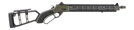 [736676709243] Marlin 70924 1894 Mad Pig Customs 38 Special 357 Mag 8+1 16.10" Magpul OD Green Cerakote Threaded Barrel, Receiver w/Picatinny Rail, Black Midwest Industries w/Mad Pig Custom Grip Panels  &  M-LOK Slots