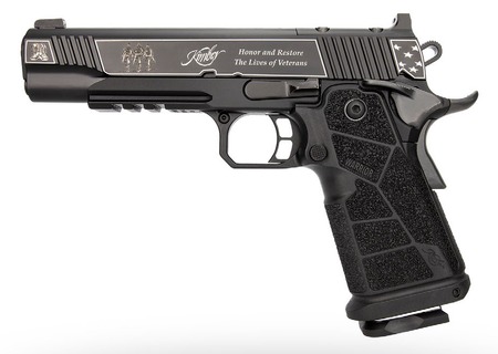 [669278378954] Kimber Mfg, Inc 3700895 DS Warrior Boot Campaign 9mm Luger 20+1 5" Matte Stainless Deep Crown Barrel, KimPro Black Engraved/Optic Cut/Serrated Slide, Black Stainless Steel Frame w/Beavertail  &  Picatin