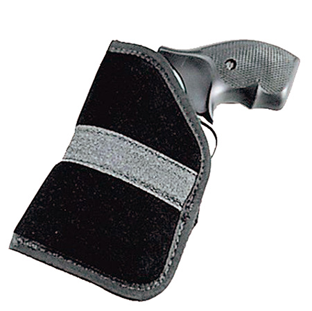[043699874439] Uncle Mike's 87443 Inside The Pocket Holster IWB Size 03 Black Suede Like Pocket Fits Springfield XD Fits Sm Frame 5rd Revolver Fits 2" Barrel Right Hand