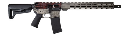 [810105512908] Shark Coast Tactical 300-054-1000-04 Bushido  5.56 NATO 30+1 16" Black Nitride Threaded Barrel, Engraved Aluminum Receiver w/Picatinny Rail, M-LOK Handguard, Magpul Collapsible Black Polymer Stock, Ma