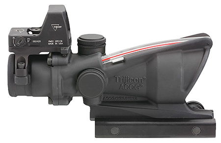 [719307311770] Trijicon 100549 ACOG Combo Matte Black 4x32mm Illuminated Red Chevron .223/5.56 BDC Reticle