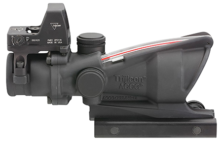 [719307311787] Trijicon 100550 ACOG Combo Matte Black 4x32mm Illuminated Red Crosshair .223 BDC Reticle