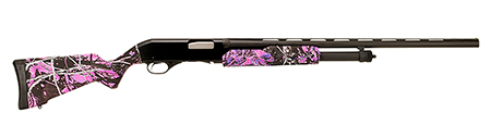 [011356225603] Stevens 22560 320 Field Compact 20 Gauge Pump 3" 5+1 26" Matte Black Vent Rib Barrel, Matte Black Aluminum Drilled  &  Tapped Receiver, Fixed Muddy Girl Synthetic Stock, Ambidextrous