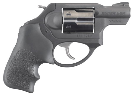 [736676054626] Ruger 5462 LCRx  Small Frame 327 Federal Mag 5 Shot, 1.87" Matte Black Steel Barrel, Black PVD Cylinder, Matte Black Stainless Steel Frame, Black Hogue Tamer Monogrip, Exposed Hammer