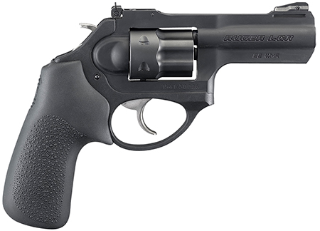 [736676054374] Ruger 5437 LCRx  22 WMR 3" Matte Black Barrel, 6 Shot PVD Finished Cylinder, Matte Black 7000-Series Aluminum Frame,  Hogue Tamer Monogrip