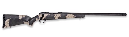 [747115463497] Weatherby MGS01N338WR6B Mark V Backcountry Guide 338 WBY RPM 3+1 24" +2" Carbon Fiber BSF Threaded Barrel, Graphite Black Cerakote Steel Drilled  &  Tapped Receiver, Black w/Olive Green  &  Backpack Accen