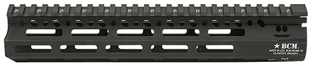[812526021632] BCM MCMR10556BLK BCMGunfighter MCMR 10" M-LOK, Free-Floating Style Made of Aluminum with Black Anodized Finish for AR-Platform