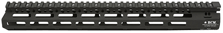 [812526021618] BCM MCMR15556BLK BCMGunfighter MCMR 15" M-LOK, Free-Floating Style Made of Aluminum with Black Anodized Finish for AR-Platform