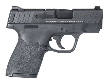 [022188872224] Smith  &  Wesson 11810 M & P Shield M2.0 Micro-Compact Frame 9mm Luger 7+1/8+1, 3.10" Black Armornite Stainless Steel Barrel  &  Serrated Slide, Matte Black Polymer Frame, Black Textured Grip, No Safety