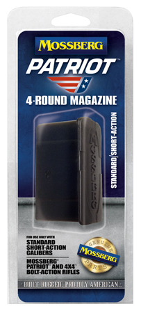[015813953474] Mossberg 95347 Drop Box Magazine Patriot 5rd 6.5 Creedmoor/308 Win/7mm-08 Rem/243 Win Fits Mossberg 4x4 Short Action Black Polymer