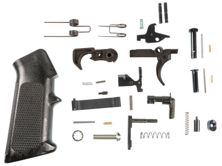 [661120412649] M & P Accessories 1085634 AR Lower Parts Kit AR-15 Black