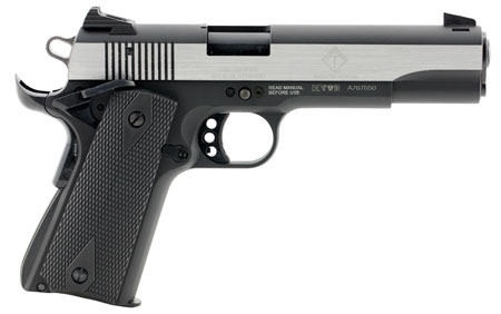 [813393013911] GSG GSG2210M1911S M1911  22 LR 5" 10+1 Black Hardcoat Anodized Stainless Steel Polished Slide Black Polymer Grip