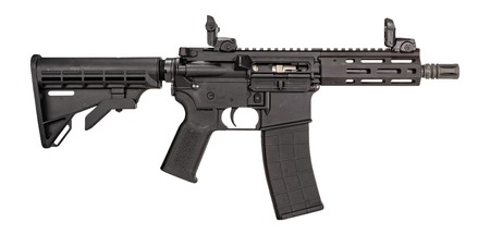 [857253008884] Tippmann Arms A101175 M4-22 Micro Elite SBR 22 LR 25+1 7" Black Parkerized Threaded Barrel, Matte Black Aluminum Receiver w/Picatinny Rail, M-LOK Handguard, Black Adjustable Polymer Stock, Black Gen2