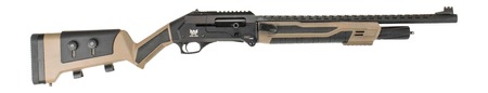 [199284113589] Panzer Arms PAFS1PROFSFDE FS1 Pro 12 Gauge Semi-Auto 3" 4+1 20" Black Shrouded Barrel, Black  &  Flat Dark Earth Cerakote Receiver w/Picatinny Rail, M-LOK Handguards, Flat Dark Earth Adj Cheekrest Synth