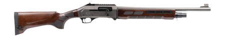 [869325001235] Panzer Arms PAFS1PROFSGREW FS1 Pro 12 Gauge Semi-Auto 3" 4+1 20" Black Shrouded Barrel, Disruptive Gray Cerakote Aluminum Receiver w/Picatinny Rail, Fixed Walnut Stock, Right Hand