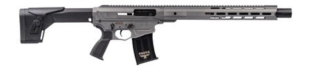 [869325001334] Panzer Arms PAAR12GLF AR12 G5 12 Gauge Semi-Auto 5+1 18.50" Gray Cerakote Aluminum/Polymer Receiver w/Picatinny Rail, M-LOK Handguards, Black Synthetic Stock