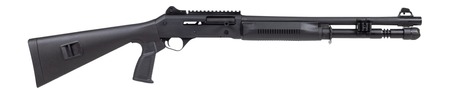 [869325000252] Panzer Arms PAM4TSSB M4 12 Gauge Semi-Auto 3" 5+1 18.50" Black Barrel, Black Aluminum Receiver w/Picatinny Rail, Black Fixed Synthetic Stock, Black Polymer Grip