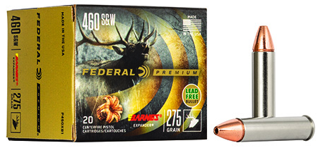 [029465099084] Federal P460XB1 Premium  460S&W Mag 275gr Barnes Expander BRX 20 Per Box/10 Case