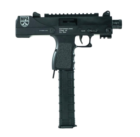 [866803033429] MasterPiece Arms 30SST Defender 9mm Side Cocking Scope Mount 9mm Luger 6" 30+1 Black Parkerized