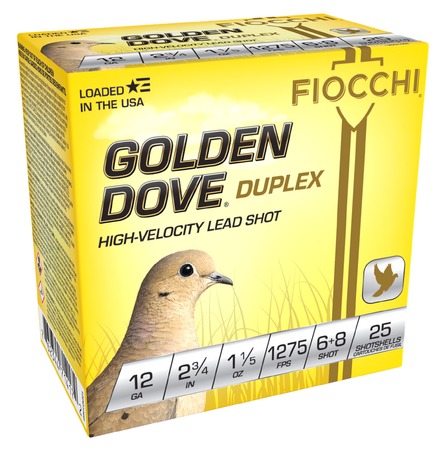 [762344714172] FIO 12DD1568  GLD DOVE   12 2.75 6+8   1-1/5 25/10
