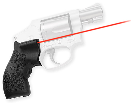 [610242001057] Crimson Trace 011870 Lasergrips  Fits S&W J-Frame Round Butt, Red Laser 633nM Wavelength 5mW Output, Black Polymer