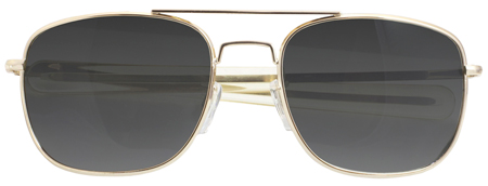 [810112980011] Humvee Adventure Gear HMV52BGOLD Sunglasses  Adult Gray Lens MIL-PRF-31013 Gold Frame