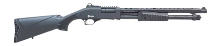 [682146899597] Citadel FRMN1220BLK Mariner 12 Gauge Pump 3" 4+1 18.50" Matte Black Heat Shield Barrel  &  Receiver w/Picatinny Rail, Fixed Black Synthetic Stock