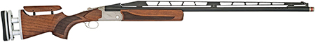 [713780354125] TriStar 35412 TT-15A Top Single 12 Gauge 1rd 2.75" 34" Adjustable Rib Barrel Silver Rec Walnut Fixed with Adjustable Comb Stock Right Hand (Full Size) Includes 3 Extended MobilChoke