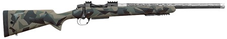 [843068158258] Proof Research 158258 Elevation FDX 6.5 PRC 3+1 20" Carbon Fiber Threaded Barrel, Stainless Steel Receiver w/Picatinny Rail, Salmon River Solutions SRS Combo Rail Forend, Splinter Flat Dark Earth Camo