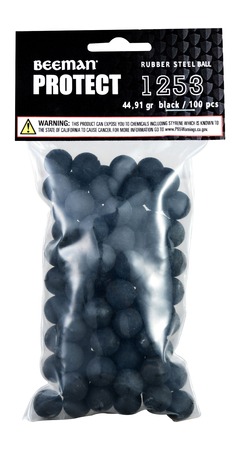 [026785012533] BEE 1253         RUBBER STL BALLS .50 100CT BLK