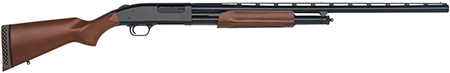 [015813501200] Mossberg 50120 500 All Purpose Full Size 12 Gauge Pump 3" 5+1 28" Blued Vent Rib Barrel, Blued Integral Scope Mount Steel Receiver, Fixed Hardwood Stock, Right Hand, Accu-Set Chokes