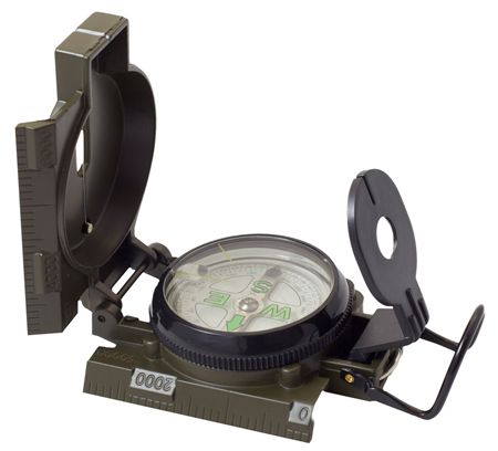 [810112980349] Humvee Adventure Gear HMVCOMPASSOD Military Compass OD Green