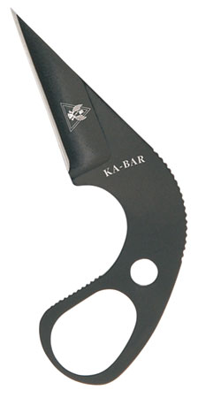 [617717514784] Ka-Bar 1478BP TDI Law Enforcement 1.63" Fixed Drop Point Plain Black 9Cr18MoV SS Blade  &  Handle, Includes Sheath