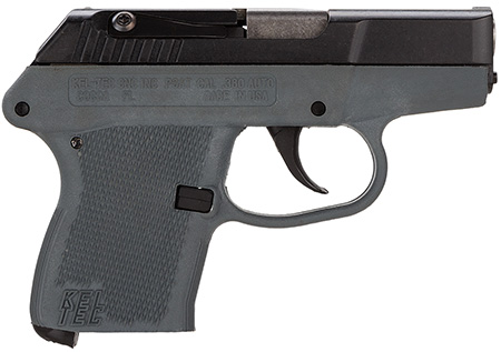 [640832000481] Kel-Tec P32BGRY P-32  32 ACP Caliber with 2.68" Barrel, 7+1 Capacity, Gray Finish Aluminum Frame, Serrated Blued Steel Slide  &  Gray Polymer Grip