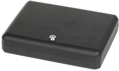 [672352011654] Bulldog BD1128 Pesonal Vault  Large Key Entry Black Steel Holds 1 Handgun 11" H x 8.50" W x 2.25" D
