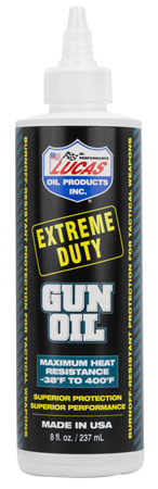 [049807108700] Lucas Oil 10870 Extreme Duty Gun Oil Against Heat, Friction, Wear 8 oz Squeeze Bottle