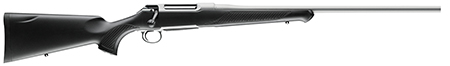 [810496021492] Sauer S1SX308 100 Silver XT Full Size 308 Win 5+1 22" Stainless Steel Cerakote Barrel, Stainless Cerakote Drilled  &  Tapped Steel Receiver, Black Max Synthetic Stock
