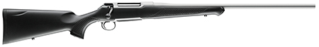 [810496021515] Sauer S1SX65C 100 Silver XT Full Size 6.5 Creedmoor 5+1 22" Stainless Steel Cerakote Barrel, Stainless Cerakote Drilled  &  Tapped Steel Receiver, Black Max Synthetic Stock