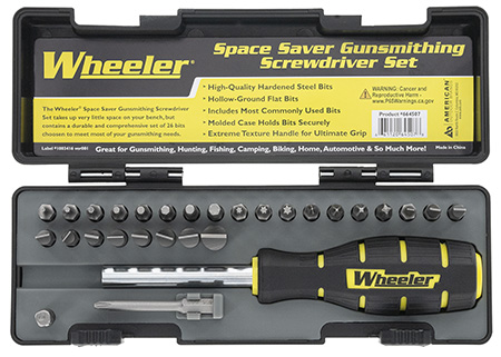 [661120645078] Wheeler 664507 Space-Saver Screwdriver Set Gray Steel 26 Pieces